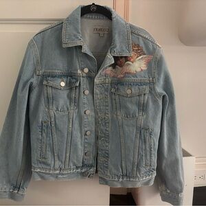 Fiorucci Light Blue Denim Jacket with Contrast Stitching